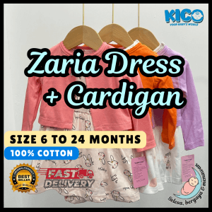 Set Baju Baby Girl 2-in-1 (Dress + Cardigan)