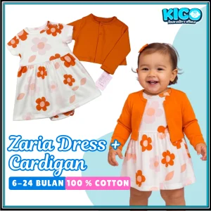 Set Baju Baby Girl 2-in-1 (Dress + Cardigan)