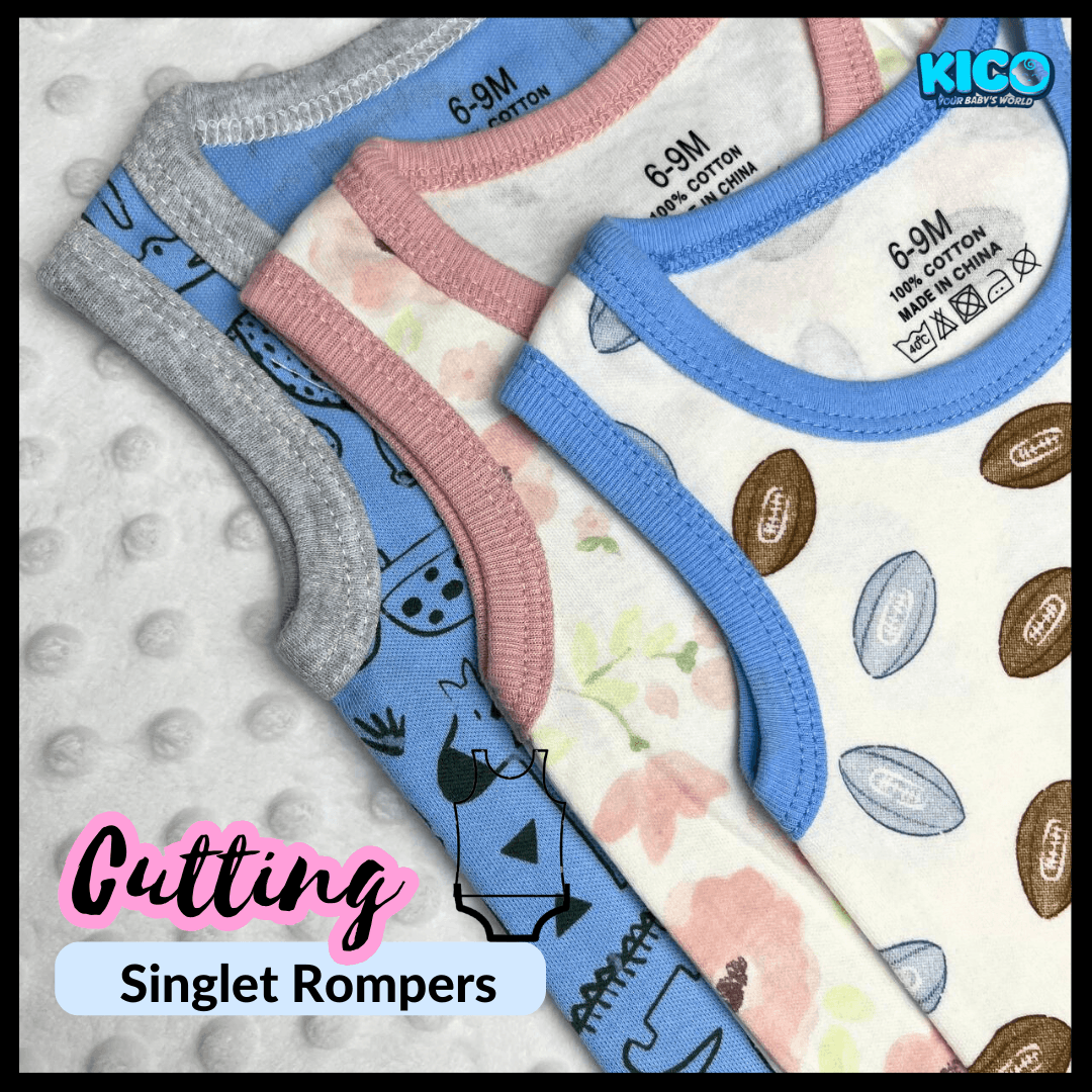 Hagia Singlet Romper - 1 Helai | Saiz 3-6 Bulan | Boy & Girl - Image 6