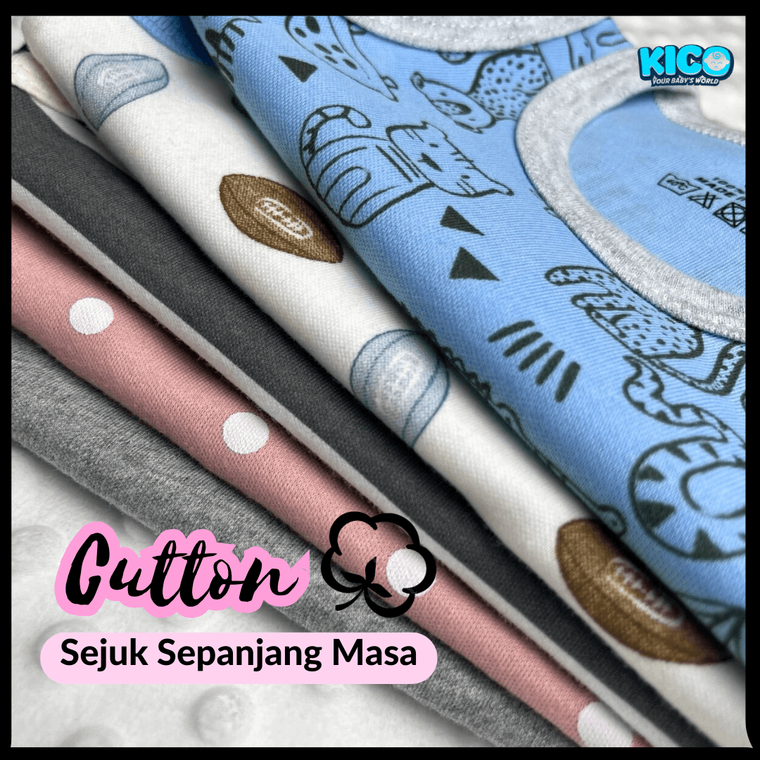 Hagia Singlet Romper - 1 Helai | Saiz 3-6 Bulan | Boy & Girl - Image 2