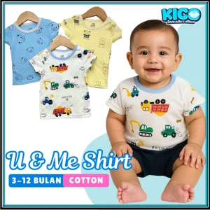 U & Me T-Shirt - 1 Helai | 3-12 Bulan | Boy & Girl