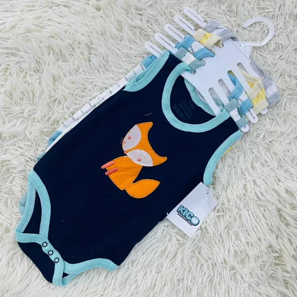 Hagia Singlet Romper - 5 Helai | Saiz 3-6 Bulan | Boy & Girl - Image 11