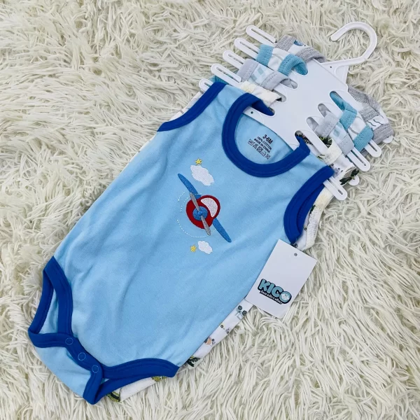 Hagia Singlet Romper - 5 Helai | Saiz 3-6 Bulan | Boy & Girl - Image 20