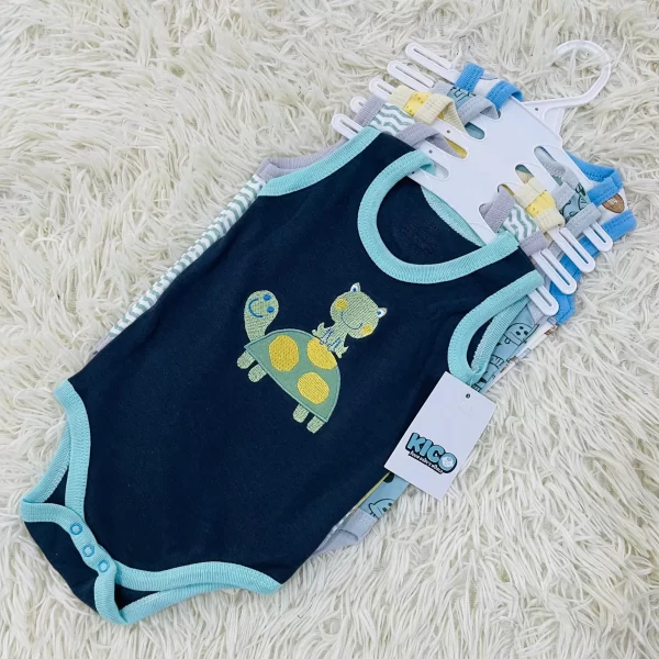 Hagia Singlet Romper - 5 Helai | Saiz 3-6 Bulan | Boy & Girl - Image 22