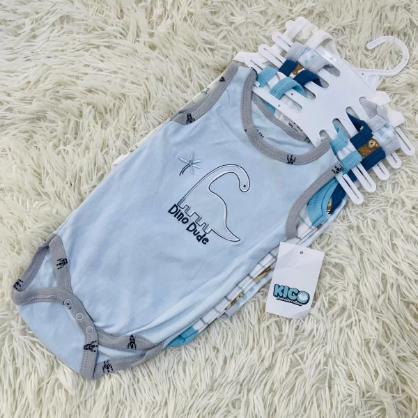 Hagia Singlet Romper - 5 Helai | Saiz 3-6 Bulan | Boy & Girl - Image 23