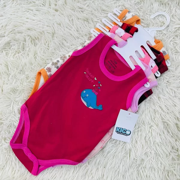 Hagia Singlet Romper - 5 Helai | Saiz 3-6 Bulan | Boy & Girl - Image 25