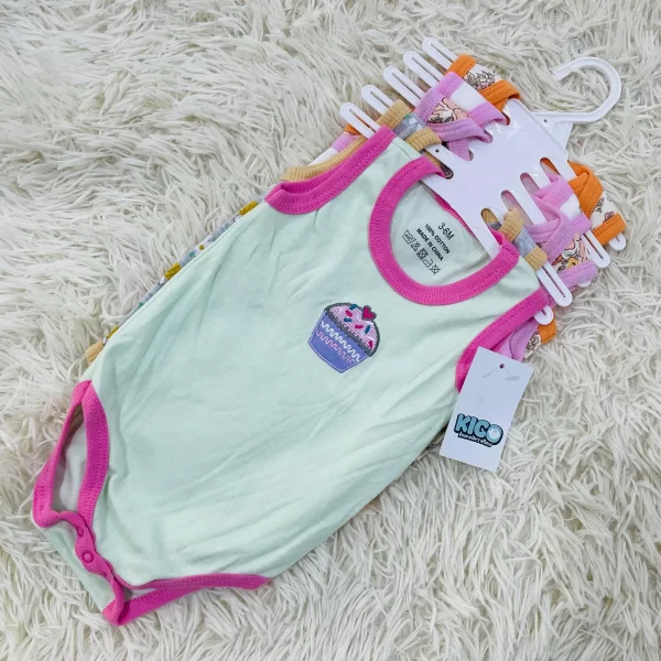 Hagia Singlet Romper - 5 Helai | Saiz 3-6 Bulan | Boy & Girl - Image 27