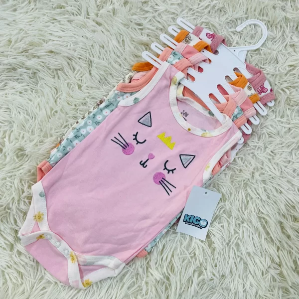 Hagia Singlet Romper - 5 Helai | Saiz 3-6 Bulan | Boy & Girl - Image 28