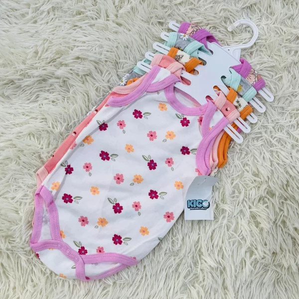 Hagia Singlet Romper - 5 Helai | Saiz 3-6 Bulan | Boy & Girl - Image 30