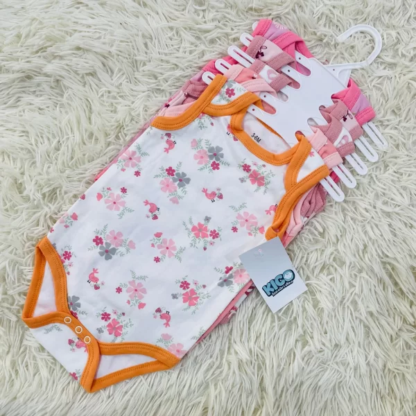 Hagia Singlet Romper - 5 Helai | Saiz 3-6 Bulan | Boy & Girl - Image 32