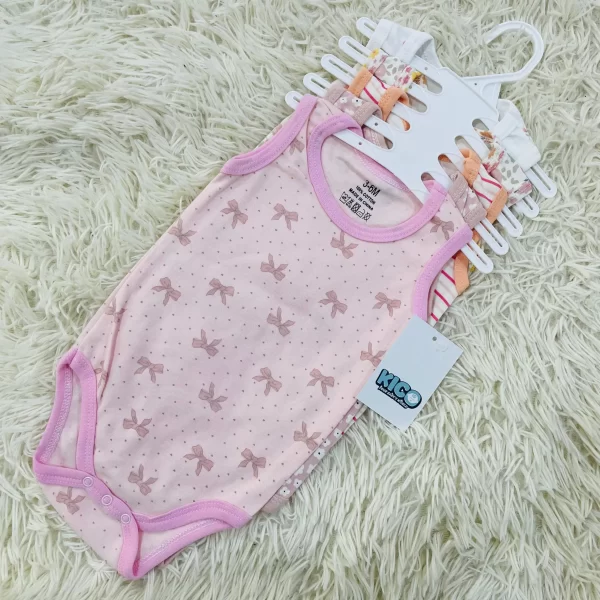 Hagia Singlet Romper - 5 Helai | Saiz 3-6 Bulan | Boy & Girl - Image 36