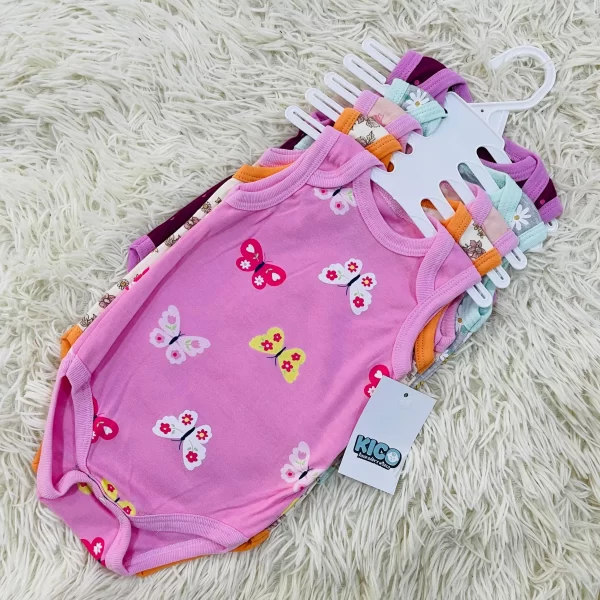 Hagia Singlet Romper - 5 Helai | Saiz 3-6 Bulan | Boy & Girl - Image 37