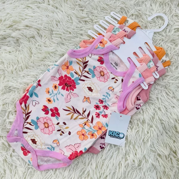 Hagia Singlet Romper - 5 Helai | Saiz 3-6 Bulan | Boy & Girl - Image 38