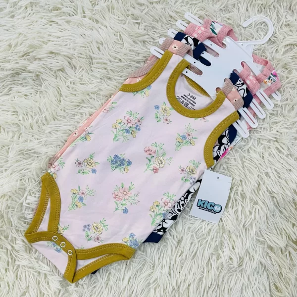 Hagia Singlet Romper - 5 Helai | Saiz 3-6 Bulan | Boy & Girl - Image 39