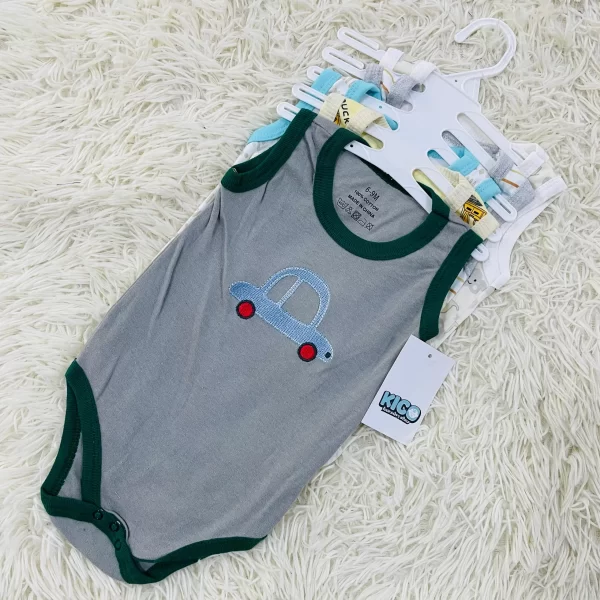 Hagia Singlet Romper - 5 Helai | Saiz 6-9 Bulan | Boy & Girl - Image 13