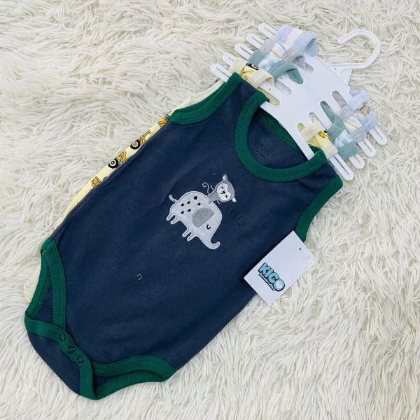 Hagia Singlet Romper - 5 Helai | Saiz 6-9 Bulan | Boy & Girl - Image 14