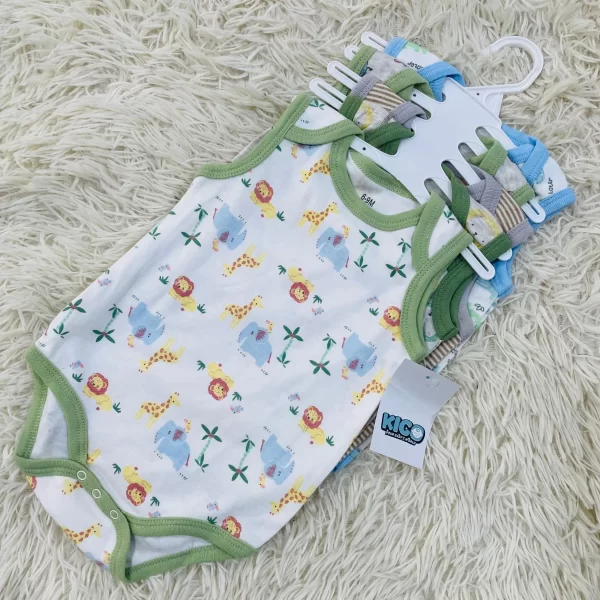 Hagia Singlet Romper - 5 Helai | Saiz 6-9 Bulan | Boy & Girl - Image 19