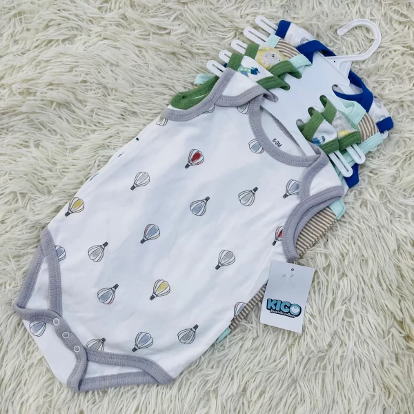 Hagia Singlet Romper - 5 Helai | Saiz 6-9 Bulan | Boy & Girl - Image 20
