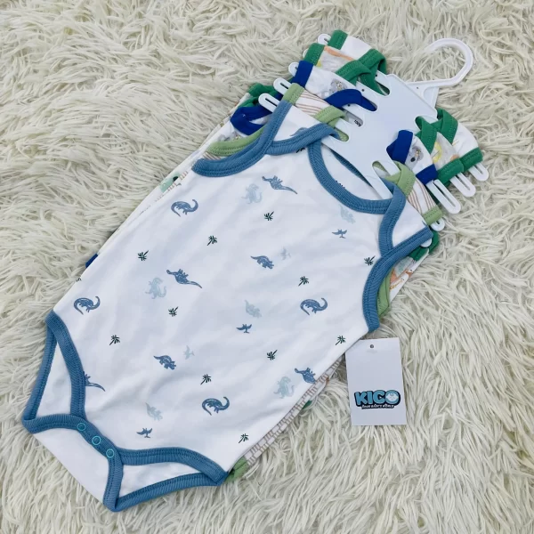 Hagia Singlet Romper - 5 Helai | Saiz 6-9 Bulan | Boy & Girl - Image 21