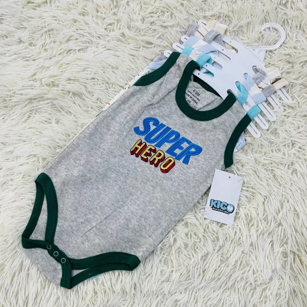 Hagia Singlet Romper - 5 Helai | Saiz 6-9 Bulan | Boy & Girl - Image 23