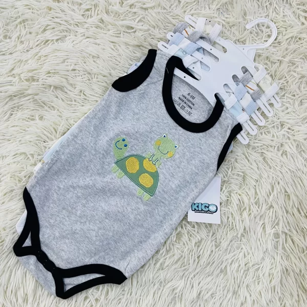 Hagia Singlet Romper - 5 Helai | Saiz 6-9 Bulan | Boy & Girl - Image 24