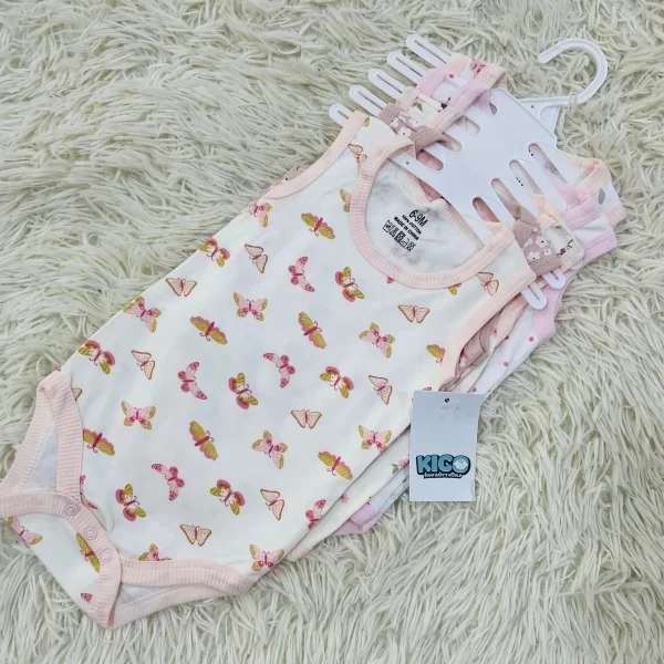 Hagia Singlet Romper - 5 Helai | Saiz 6-9 Bulan | Boy & Girl - Image 25