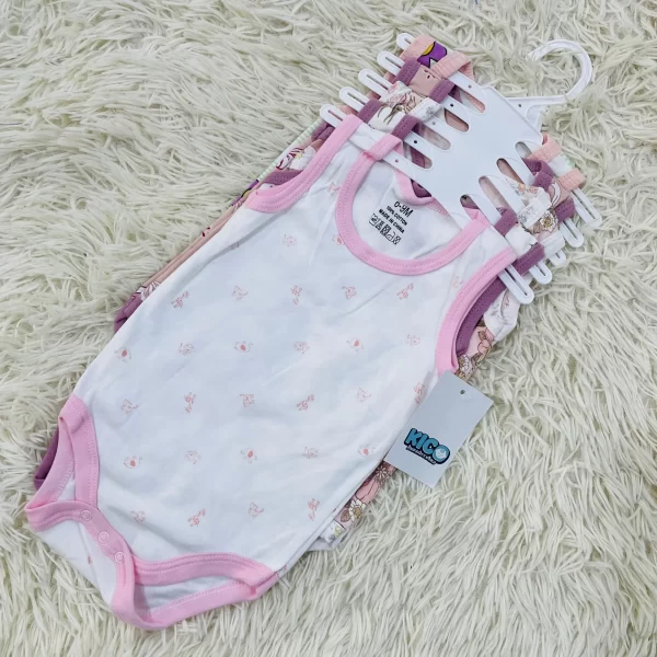 Hagia Singlet Romper - 5 Helai | Saiz 6-9 Bulan | Boy & Girl - Image 26