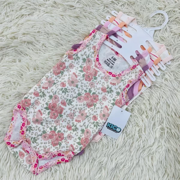 Hagia Singlet Romper - 5 Helai | Saiz 6-9 Bulan | Boy & Girl - Image 28