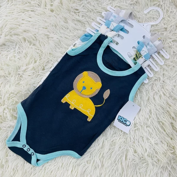 Hagia Singlet Romper - 5 Helai | Saiz 3-6 Bulan | Boy & Girl - Image 15
