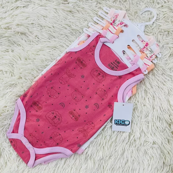 Hagia Singlet Romper - 5 Helai | Saiz 6-9 Bulan | Boy & Girl - Image 32