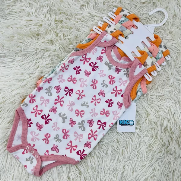 Hagia Singlet Romper - 5 Helai | Saiz 6-9 Bulan | Boy & Girl - Image 36
