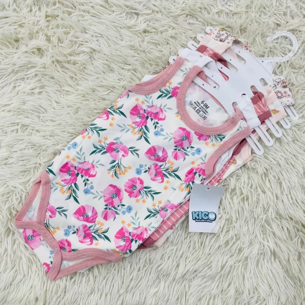Hagia Singlet Romper - 5 Helai | Saiz 6-9 Bulan | Boy & Girl - Image 38