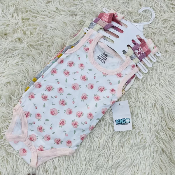 Hagia Singlet Romper - 5 Helai | Saiz 6-9 Bulan | Boy & Girl - Image 39