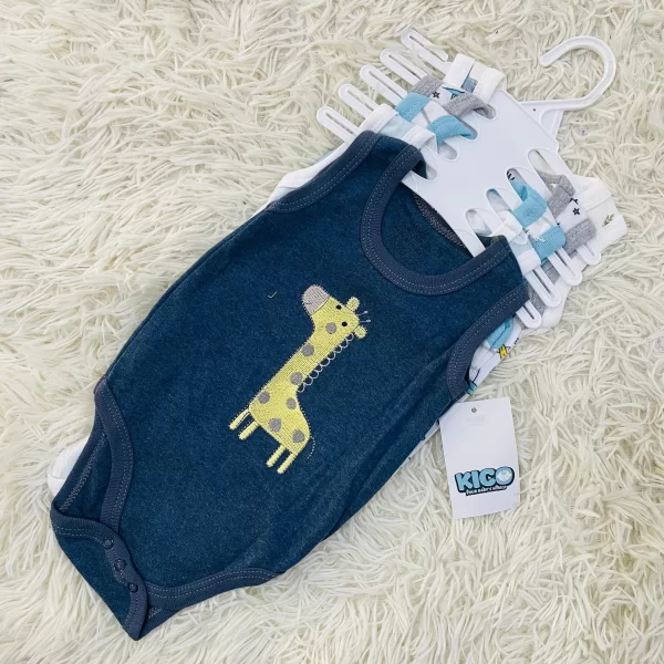 Hagia Singlet Romper - 5 Helai | Saiz 0-3 Bulan | Boy & Girl - Image 11