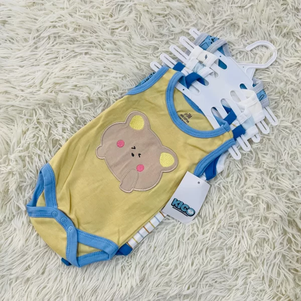 Hagia Singlet Romper - 5 Helai | Saiz 0-3 Bulan | Boy & Girl - Image 14