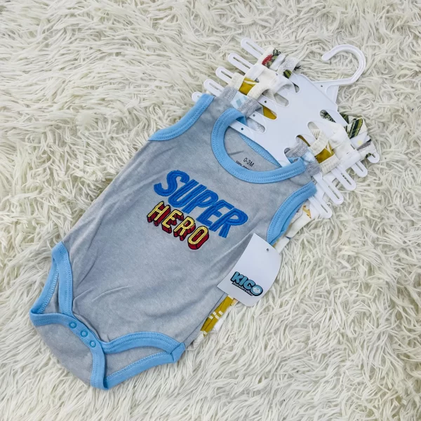 Hagia Singlet Romper - 5 Helai | Saiz 0-3 Bulan | Boy & Girl - Image 15