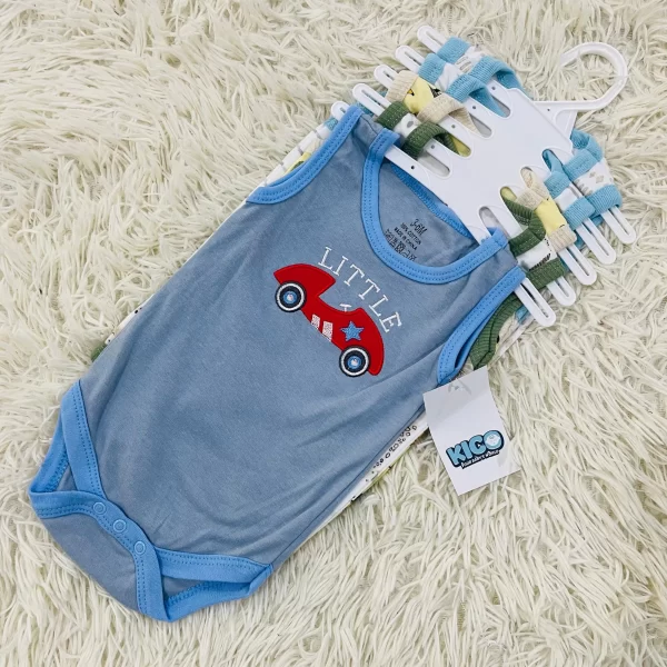 Hagia Singlet Romper - 5 Helai | Saiz 3-6 Bulan | Boy & Girl - Image 17