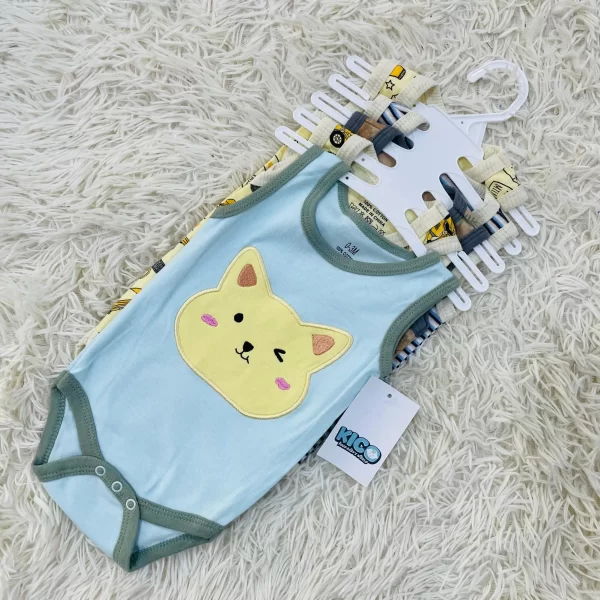 Hagia Singlet Romper - 5 Helai | Saiz 0-3 Bulan | Boy & Girl - Image 20