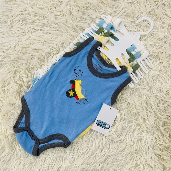 Hagia Singlet Romper - 5 Helai | Saiz 0-3 Bulan | Boy & Girl - Image 21