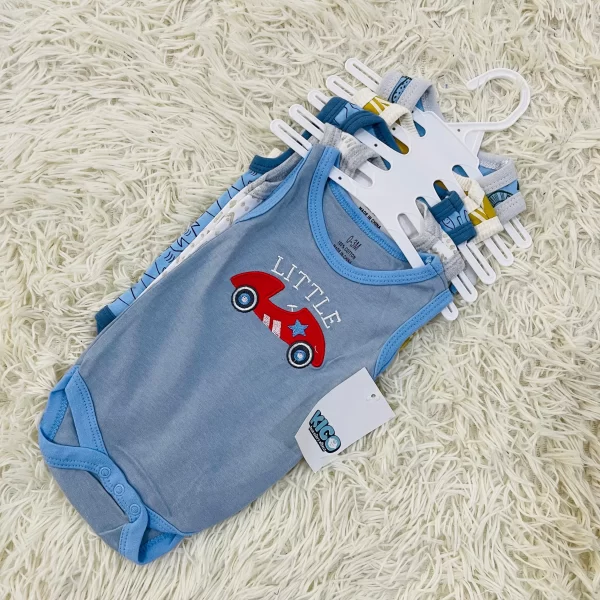 Hagia Singlet Romper - 5 Helai | Saiz 0-3 Bulan | Boy & Girl - Image 22