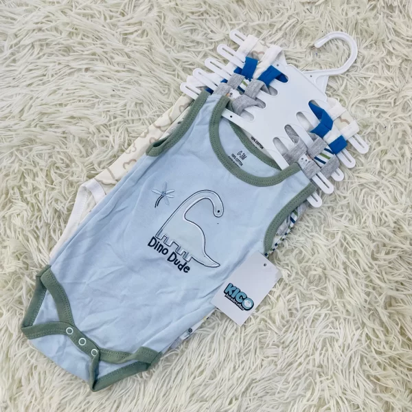 Hagia Singlet Romper - 5 Helai | Saiz 0-3 Bulan | Boy & Girl - Image 23