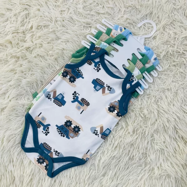 Hagia Singlet Romper - 5 Helai | Saiz 0-3 Bulan | Boy & Girl - Image 24
