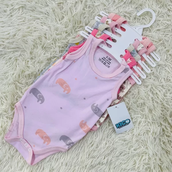 Hagia Singlet Romper - 5 Helai | Saiz 0-3 Bulan | Boy & Girl - Image 25