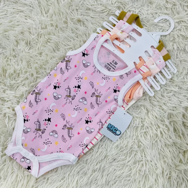 Hagia Singlet Romper - 5 Helai | Saiz 0-3 Bulan | Boy & Girl - Image 28