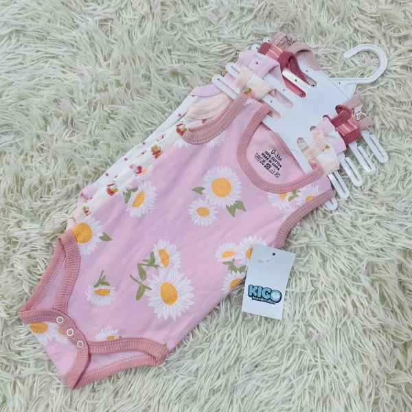 Hagia Singlet Romper - 5 Helai | Saiz 0-3 Bulan | Boy & Girl - Image 29