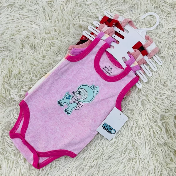 Hagia Singlet Romper - 5 Helai | Saiz 0-3 Bulan | Boy & Girl - Image 30