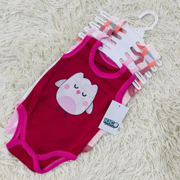 Hagia Singlet Romper - 5 Helai | Saiz 0-3 Bulan | Boy & Girl - Image 31
