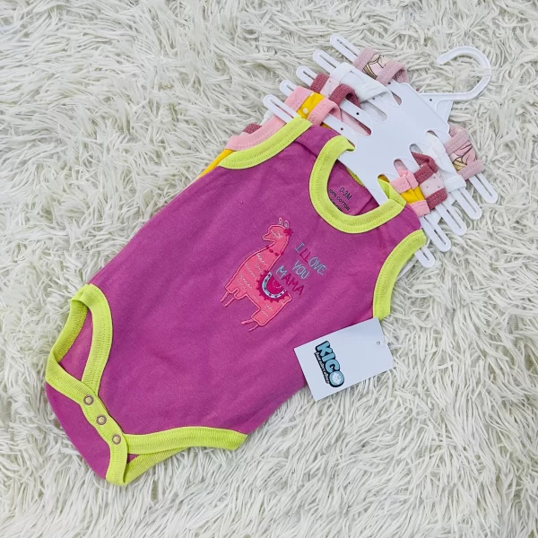 Hagia Singlet Romper - 5 Helai | Saiz 0-3 Bulan | Boy & Girl - Image 33