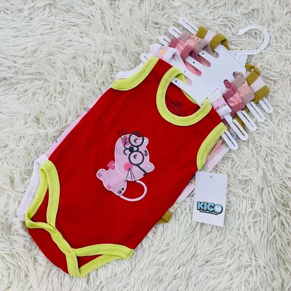 Hagia Singlet Romper - 5 Helai | Saiz 0-3 Bulan | Boy & Girl - Image 34