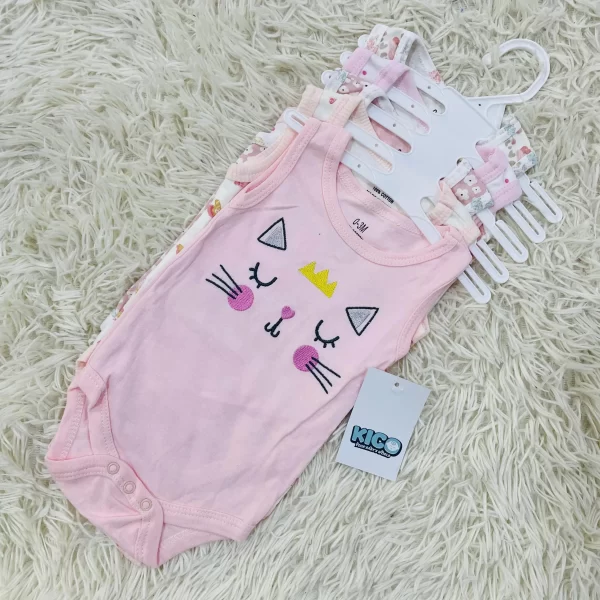 Hagia Singlet Romper - 5 Helai | Saiz 0-3 Bulan | Boy & Girl - Image 35